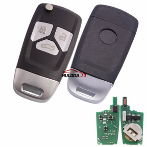 For Audi Style 3 button keyDIY remote NB26-3 universal  For KD300,KD900,URG200,mini KD and KD-X2 generate new keys ,For produce any model  remote