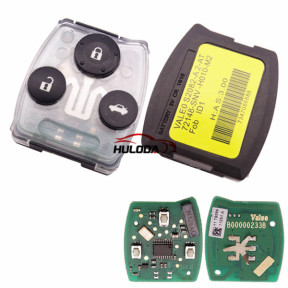 For Honda Civic 3 button remote with 434mhz  original PCB board with 46 chip