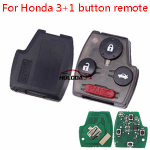 For Honda 3+1 button remote   first software(before 2008) is  2.3L remote，and second software is odessey, and third software is 2.4l Accord（before 2008） (frequency 315mhz/ 313.8mhz/ 434mhz,)