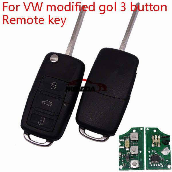 For VW 3 Button remote Key 1K0 959 753 G     with ID48 chip-434mhz