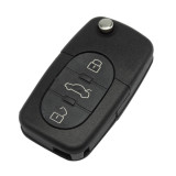For Audi 3 button remote key shell without panic  (1616 battery Small battery)
