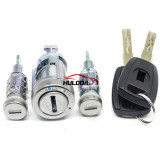 For Fiat full set lock (indules ignition  lock,left door lock,right door lock）