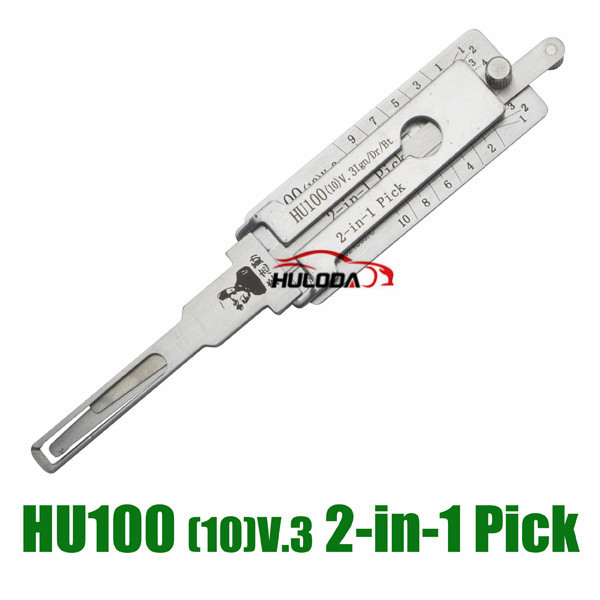 HU100 (10cut)  3 in 1 genuine! lock pick and decoder together