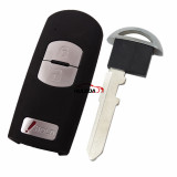 For Mazda 2+1 button remote key blank with blade ( 3parts)