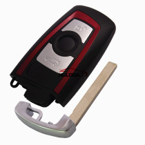 For BMW 5 series 3 button 3 remote key blank with Key Blade（red）