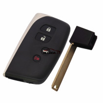 For Lexus 3+1 button remote key with emergency key blade
