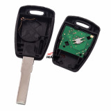For Fiat Fir 114 and Punto 188 1 Button remote key with 434mhz in black color, programmed by Zedfull with SIP22 blade