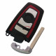 For BMW 5 series 4 button 3 remote key blank with Key Blade（red）