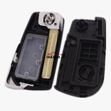 For Toyota 2 button flip remote key shell  with TOY40 blade