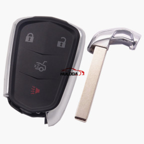 For Cadillac 3+1 button remote key cover with emergency  blade