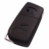For Toyota 3 button flip remote key shell with TOY43 blade