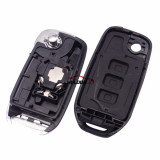 For Renault 3 button flip remote key blank with logo