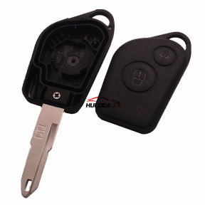 For Peugeot 2 button remote key blank with battery part with NE73&206 blade
