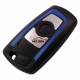 For BMW 5 series 3 button 3 remote key blank with Key Blade（blue）