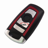 For BMW 5 series 4 button 3 remote key blank with Key Blade（red）