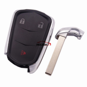 For Cadillac 2+1 button remote key cover with emergency  blade