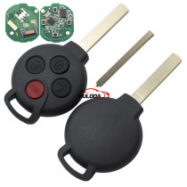 For Benz 3+1 Button remote key with 315mhz  ID46 PCF7941 Chip