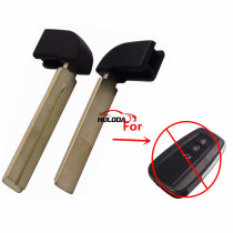 For Toyota emmergency key blade outsise part with groove, inside part is flat