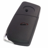 For Toyota 3 button flip remote key blank with VA2,Toy48,Toy43 blade, please choose the blade