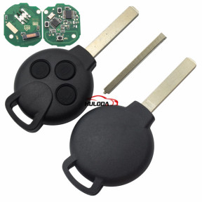 For Benz 3 button remote key with 433mhz ID46 PCF7941 Chip