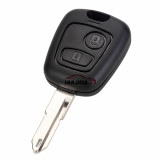 For Peugeot 2 button remote key  without logo