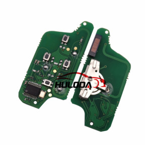 For Peugeot FSK 4 button flip remote control with 433Mhz PCF7941 Chip for 307&407 Blade
