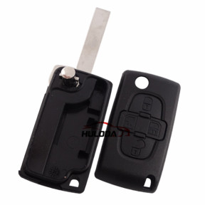 For Citroen 4 button remote key blank with 407 blade ( HU83 Blade -4 Button- No battery place )