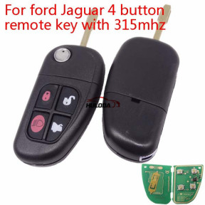 For Ford Jaguar 4 button remote key with 315mhz 4D60 +DST40 Chip FCCID: NHVWB1U241 Part Number: 1X43-15K601-AE