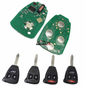 For Chrysler remote key with 315mhz is compatible with FCCID KOBDT04A and OHT692427AA.please choose with key shell 2,2+1,3,3+1 button