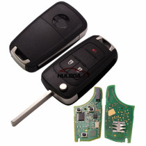 For Opel original 2+1 button remote key with 434mhz  5WK50079 95507070 chip GM(HITA G2) NXPF41E30 DS59906 Tnd4192 with original PCB and after market key shell