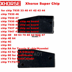 Xhorse VVDI Super Chip Transponder for ID46/40/43/4D/8C/8A/T3/47/41/42/45/ID46 for VVDI2 VVDI Key Tool /Mini Key Tool