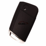 For VW  MQB platform 3 button Keyless flip remote key  with AES ID48 chip-434mhz & HU66 blade, used for T-Cross,  ect