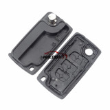 For Fiat 3 buton flip remote key blank without battery clamp with HU83 blade