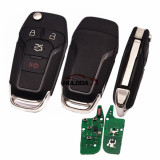 For Ford 3+1 button remote  key with Hitag pro chip-315mhz  with HU101 blade FCCID:N5F-A08TAA