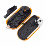 For Fiat 3 button remote key blank orange color (if you don't know how to fit and unfit, please don’t  buy)