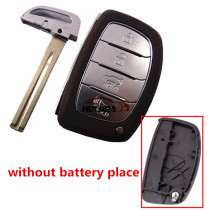 For Hyundai 4 button remote key shell without batter place with HY22 blade