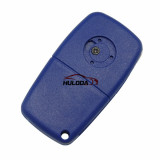 For Fiat 3 button flip remote key blank (Blue Color)
