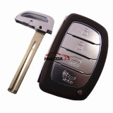 For Hyundai 4 button remote key shell without batter place with HY22 blade