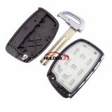 For Hyundai 3 button remote key shell with batter place with HY22 blade