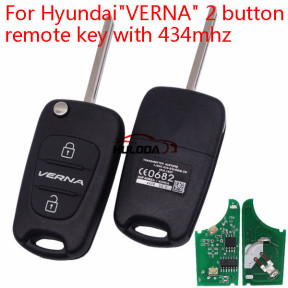 For Hyundai VERNA  2 button remote key with 434mhz