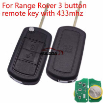 For Range Rover 3 button remote key with 433mhz