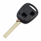 For Lexus 2 button remote key blank with TOY40 blade (long blade-46mm) with logo