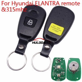 For Hyundai ELANTRA 2 button  remote key &315mhz