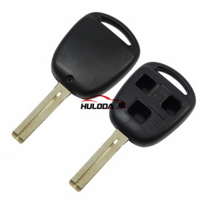 For Lexus 3 button remote key blank with TOY48 blade (short blade-37mm)  with logo