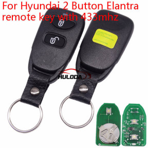 For Hyundai Elantra 2 Button  remote key with 433mhz