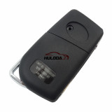 For Toyota 2 button flip remote key shell  with TOY43 blade