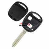 For Toyota 2 button remote key blank with TOY43 blade  with logo