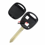 For Toyota 2 button remote key blank with TOY47 blade  without logo