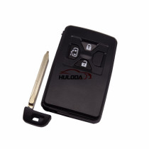 For Toyota 3 button remote key shell , the blade with two side groove (black)