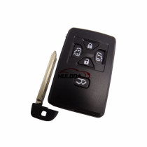 For Toyota 5 button remote key shell , the blade with two side groove (black)